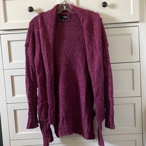 Hurley Women’s Berry Oversized Knit Sweater Cardigan w/ Pockets - Size XS/S